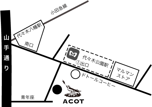 ACOT代々木公園店MAP